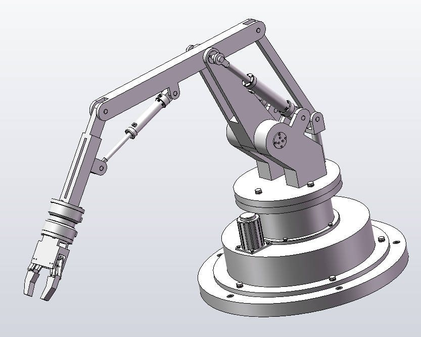M1814-物料包装线模型码垛推动机构的设计三维SW2014带参+CAD+说明