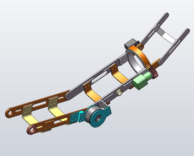 M4499-用于康复训练的外骨骼机械臂结构设计三维SW2016带参+说明