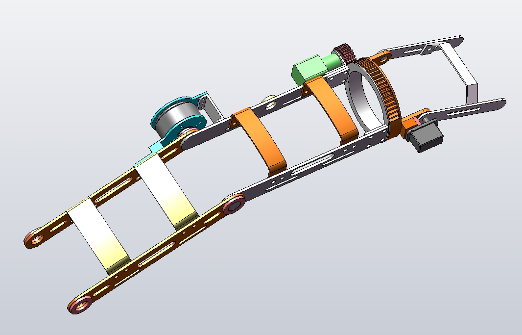 M4499-用于康复训练的外骨骼机械臂结构设计三维SW2016带参+说明