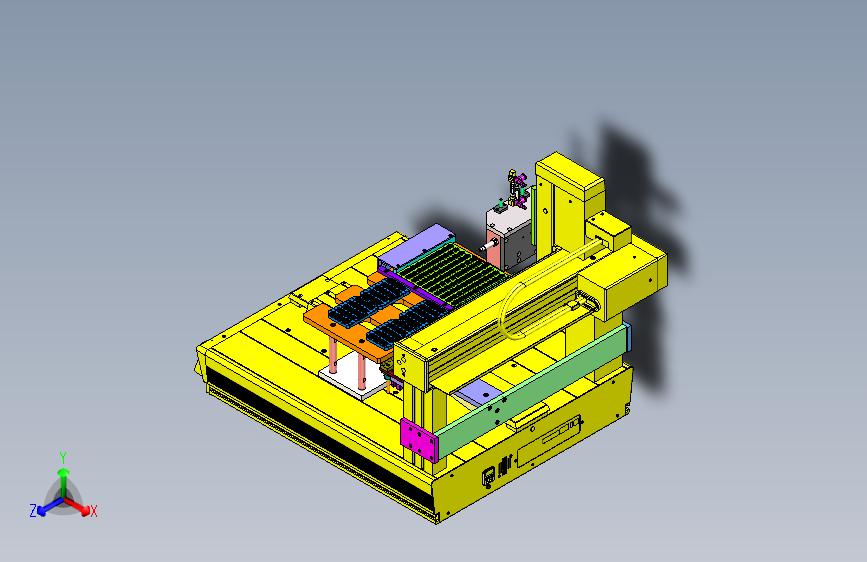 W4510-自动分距装盘机（sw18可编辑+工程图+BOM）