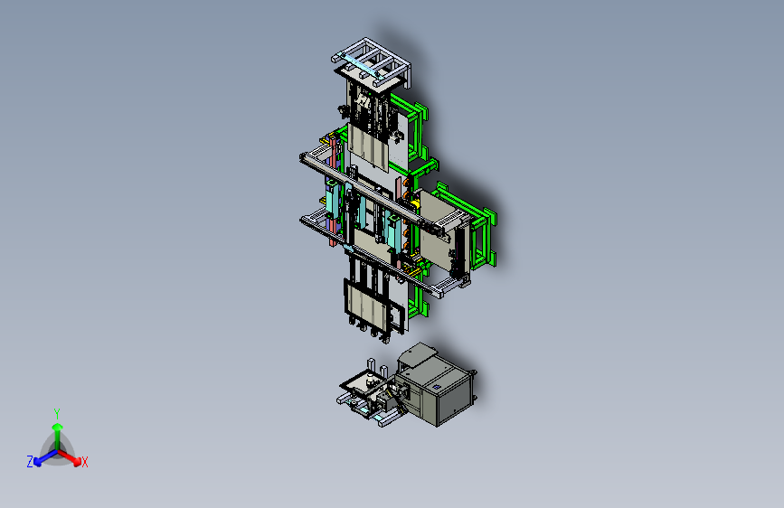 W4602-自动玻璃组装设备(sw17可编辑+工程图+bom)