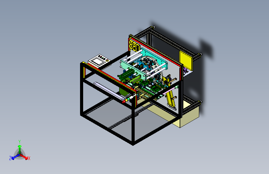 W4612-自动组装检测油泵弹簧片和联轴器设备sw15可编辑