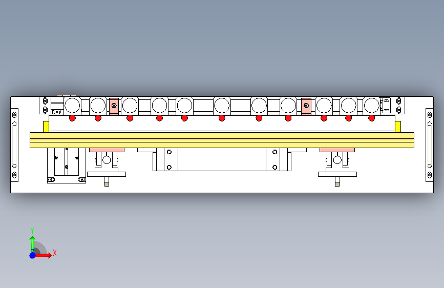 W4658-自动钻孔机sw18可编辑 正面视图