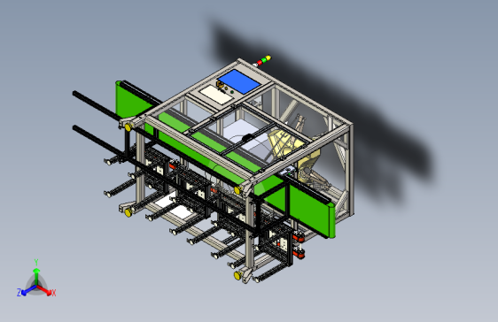 W4708-蜘蛛分拣机器人工作站sw18可编辑