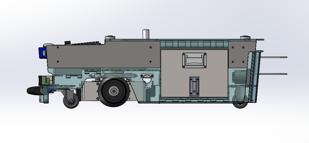 W4743-详细AGV小车（sw18可编辑+工程图）