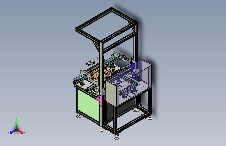 W4814-载具自动翻转机（sw16可编辑+cad+bom)