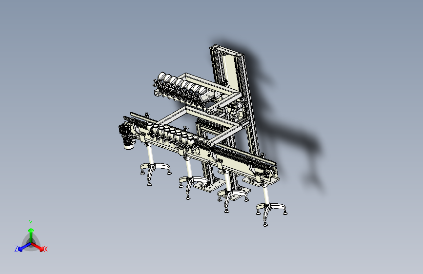 W4847-酒瓶喷涂上下料线酒瓶反转上料机sw16可编辑