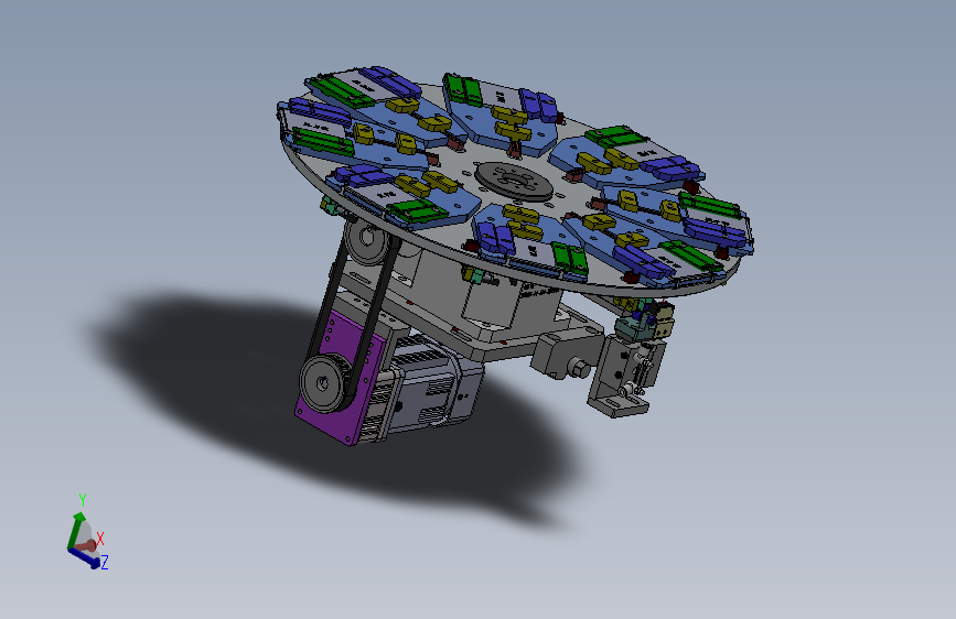 裁极耳转盘3D数模图纸 Solidworks设计