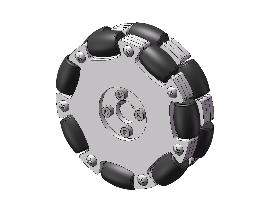 E0201-麦克纳姆轮模型图三维SW2016无参