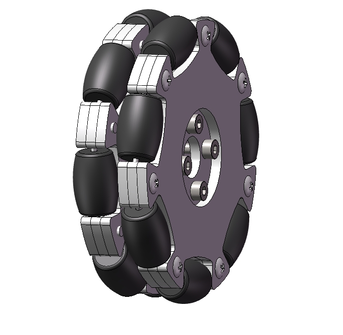 E0201-麦克纳姆轮模型图三维SW2016无参