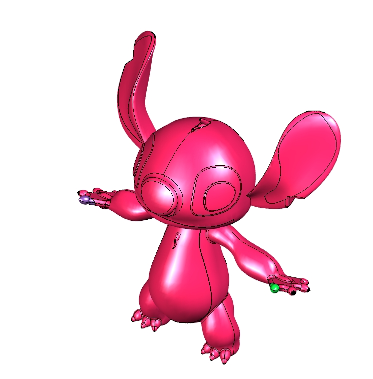 E0209-星际宝贝史迪奇公仔毛绒玩具三维Step1