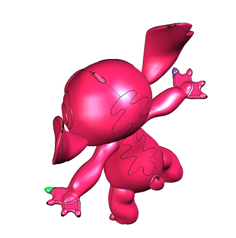 E0209-星际宝贝史迪奇公仔毛绒玩具三维Step1