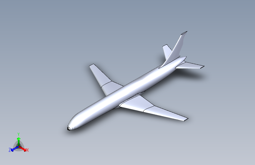 E0466-飞机 Airplane三维SW2014带参