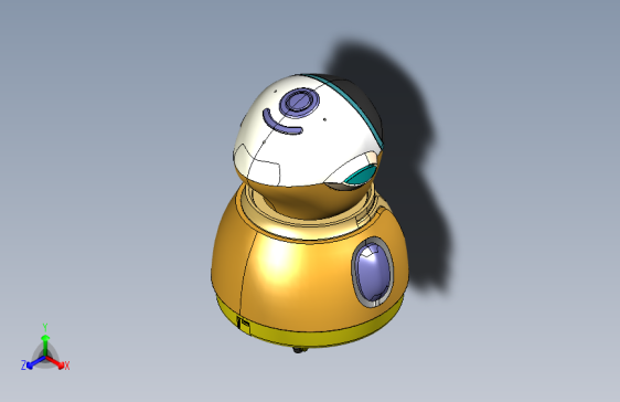 E0548-阿尔法机器人3D建模图纸三维Step