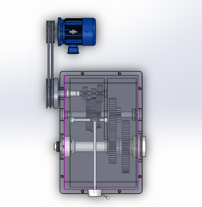 E0598-分级传动主轴箱三维SW2016带参