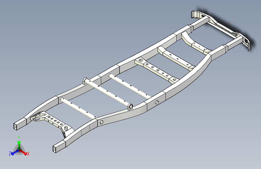 E0193-纯电动四驱汽车车架总成设计三维SW2019带参+CAD+说明书