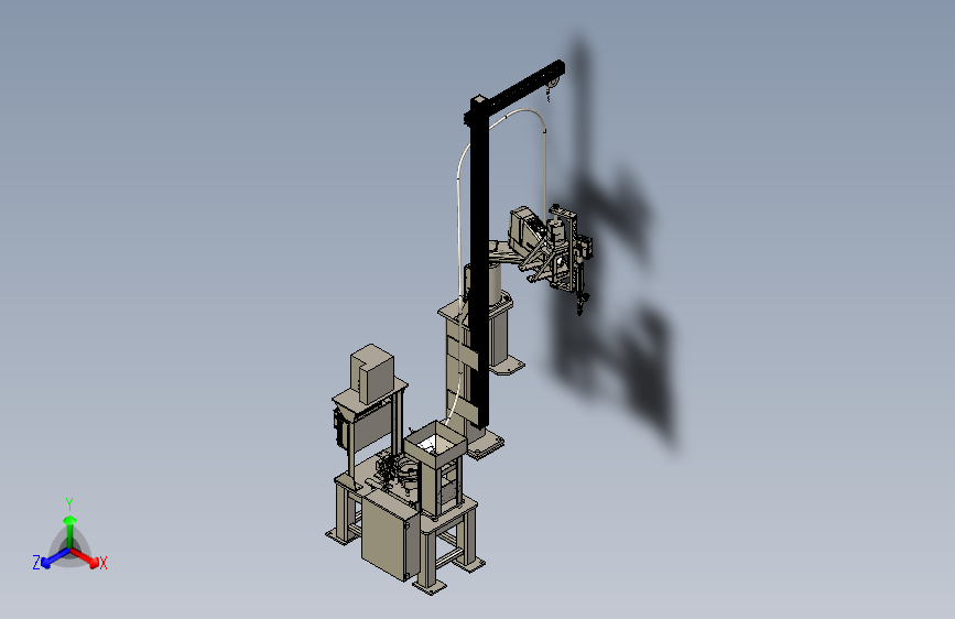 W5634-四轴工业机械手臂螺丝全自动上螺丝机