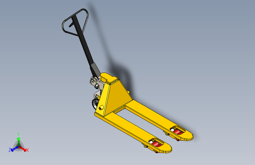 W5698-手动液压叉车带参