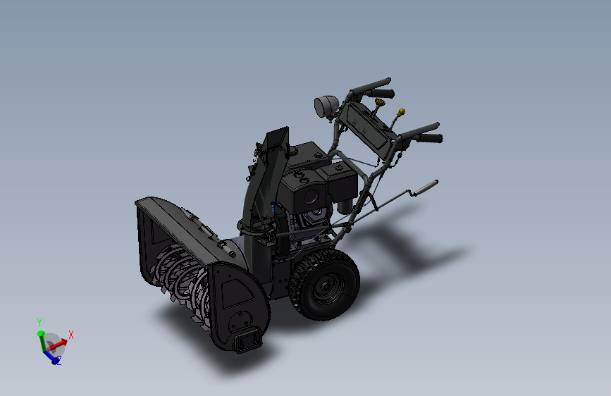 扫雪机3D模型sw