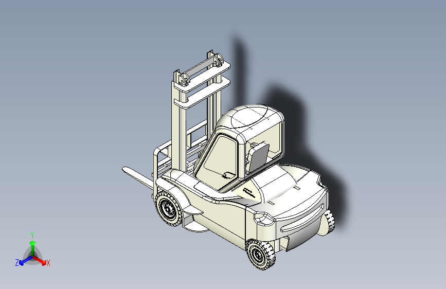 W6284-叉车3D图纸