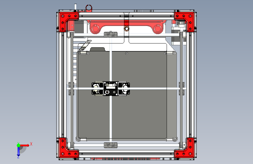 W6394-ultimaker-2-aluminum-3d打印机 俯视图