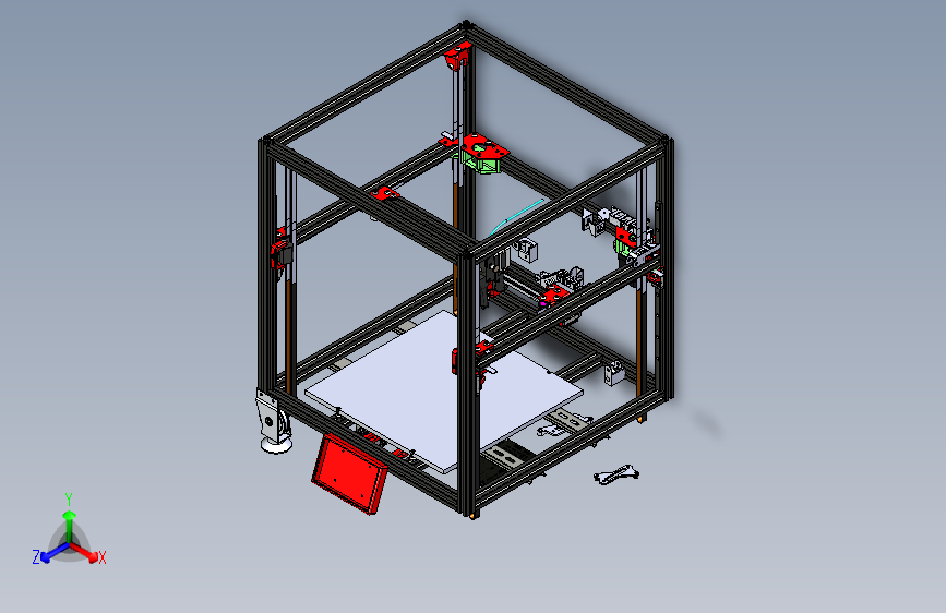 W6548-coreXY(300x300x300mm)3D打印机