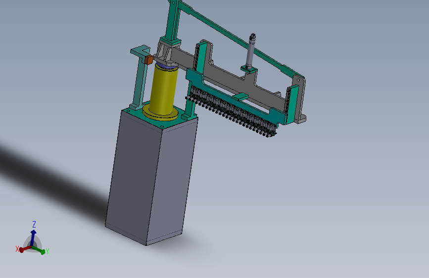 90度旋转下料设备3D数模图纸 Solidworks设计