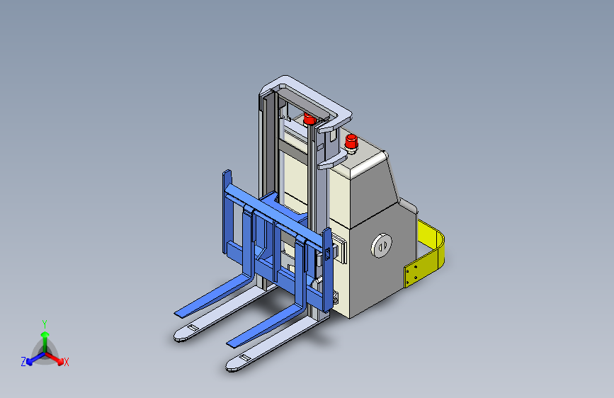 W6575-agv智能叉车3D模型