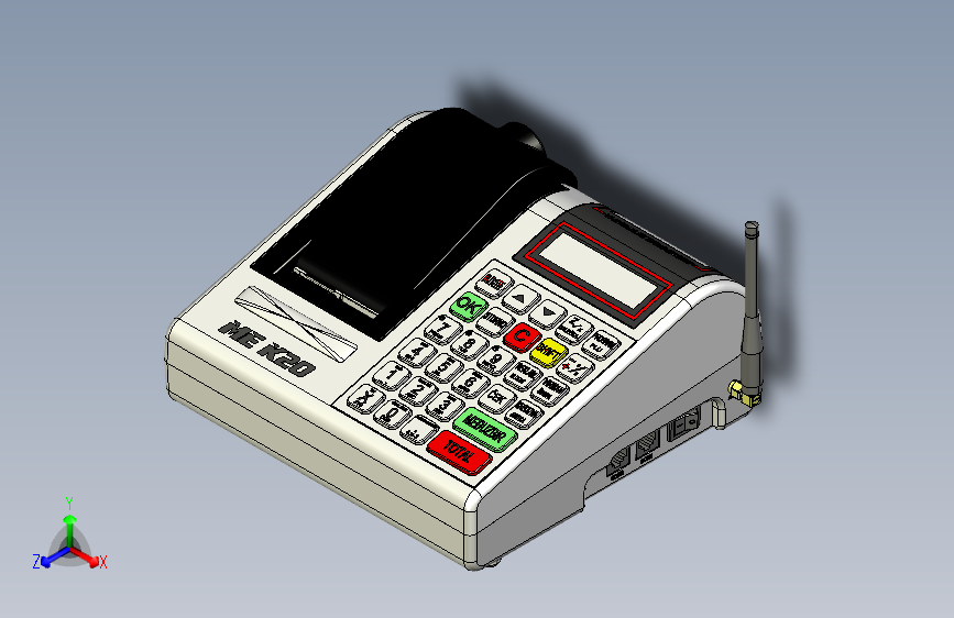 W6801-K20便携式票据打印机三维Proe-Creo