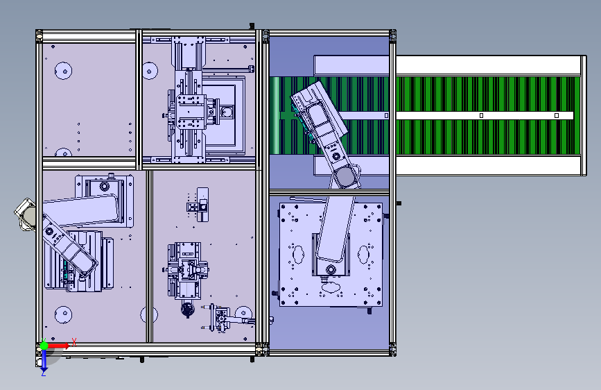W6832-PCB测试机 俯视图