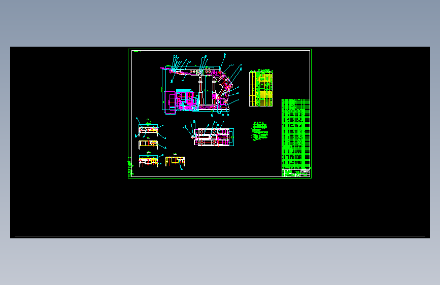 ZZ401427G液压支架总图 总图.dxf