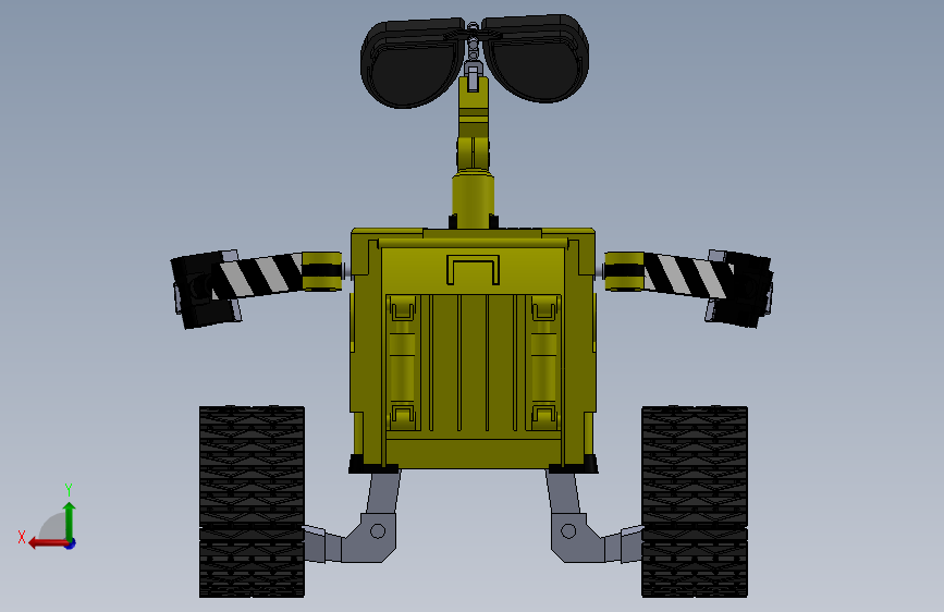 Wall-E 机器人 背面视图