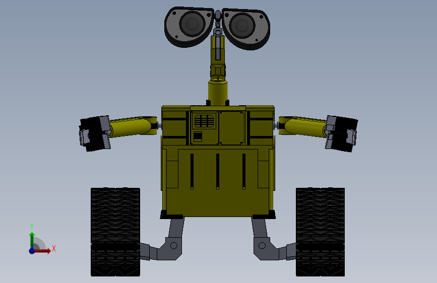 Wall-E 机器人 正面视图