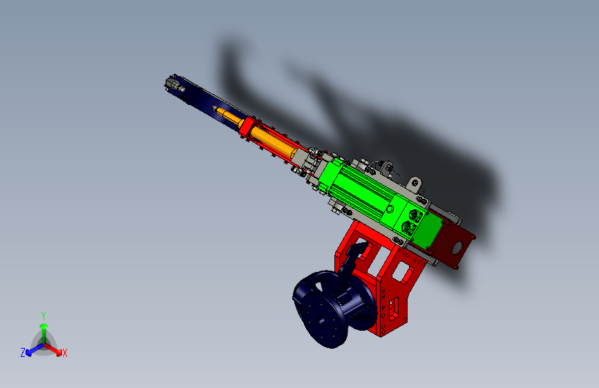 W7589-轻量化机器人焊钳三维UG