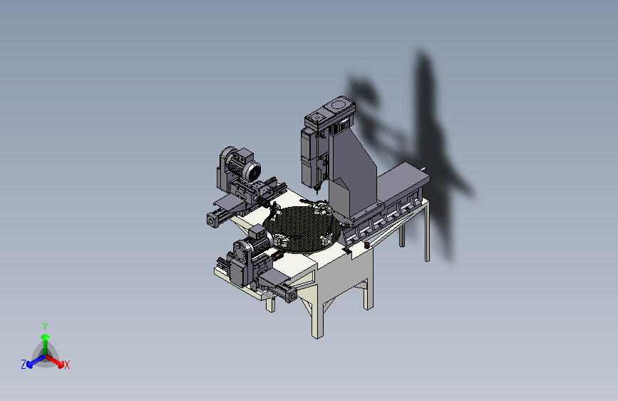 W7965-圆盘铣削作业综合工作机三维Step