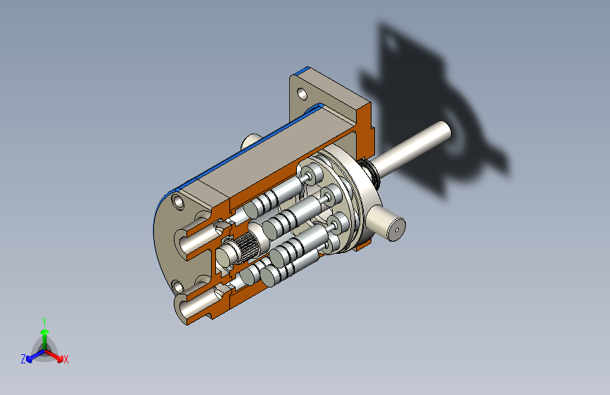 W8023-轴向柱塞泵三维图纸