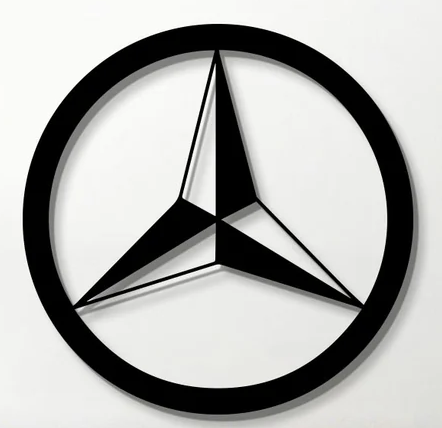 mercedes-logo-silhouette激光切割2D图