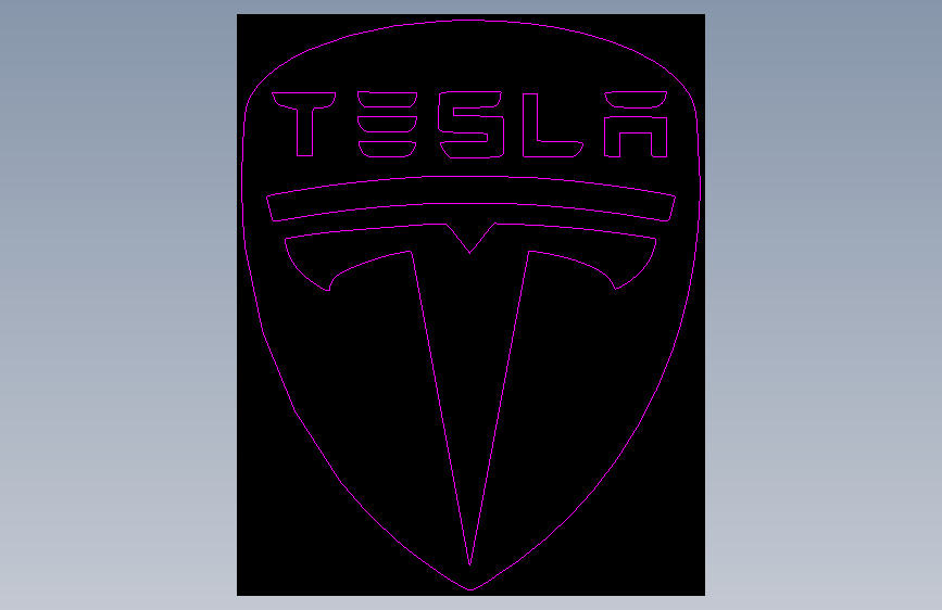 tesla-logo-silhouette激光切割2D图_AotuCAD dxf_模型图纸下载 – 懒石网