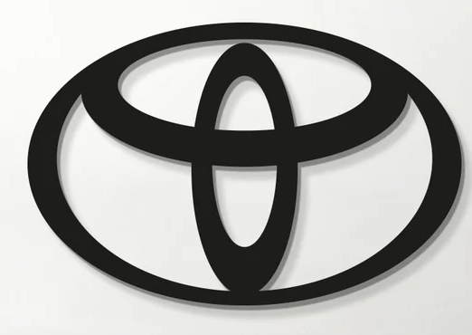 toyota-logo-silhouette激光切割2D图