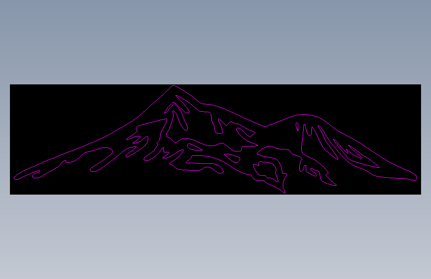 mountain-silhouette-v2激光切割2D图