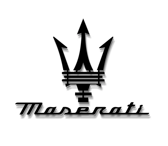 maserati-logo-silhouette激光切割2D图