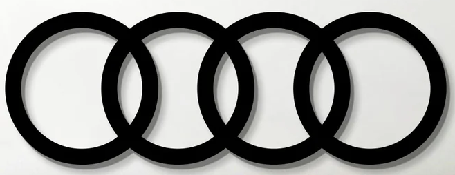 audi-logo-silhouette激光切割2D图