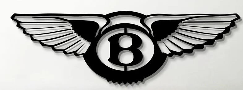 bently-logo-silhouette激光切割2D图