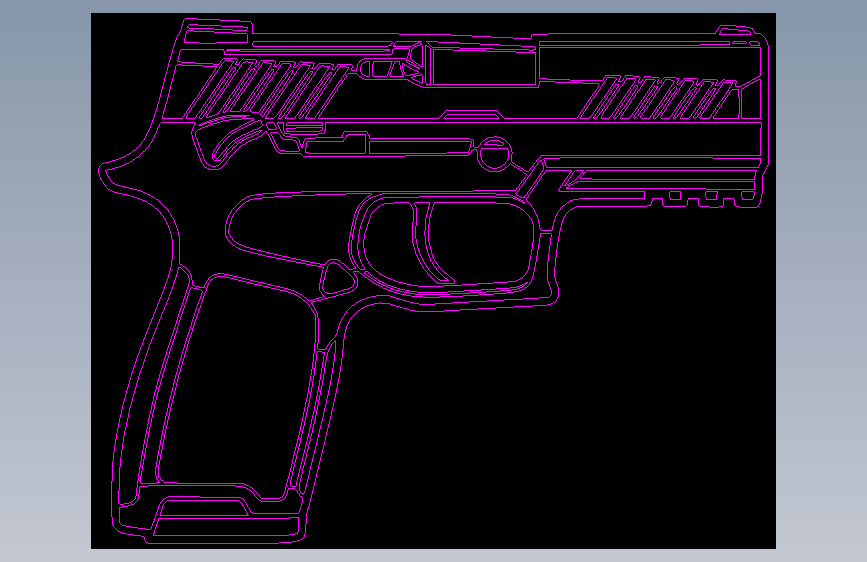 sig-p320-silhouette激光切割2D图