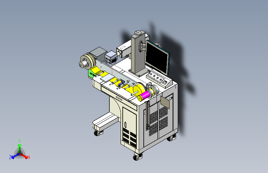 B1156-卷料自动进料激光打标
