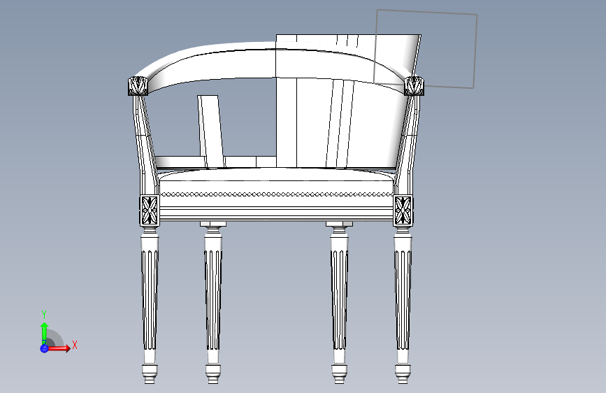 椅子、凳子(110) 正面视图
