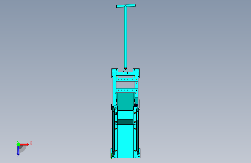 B2446-玉米粒分离器机 俯视图