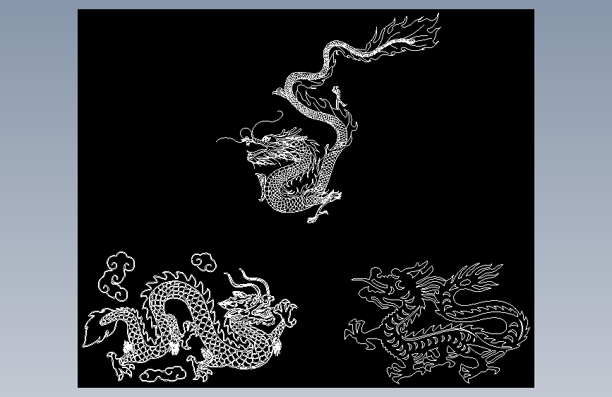 2D-龙图案
