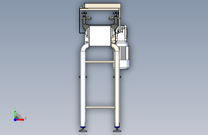 B3186-5.1米0.2米皮带输送机_STEP_模型图纸下载 – 懒石网