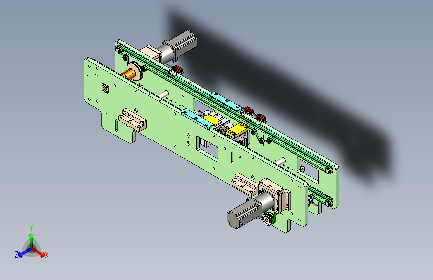 B4186-1米0.152米回流双带输送机构